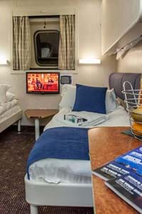 bunk beds in superior cabin onboard commodore clipper