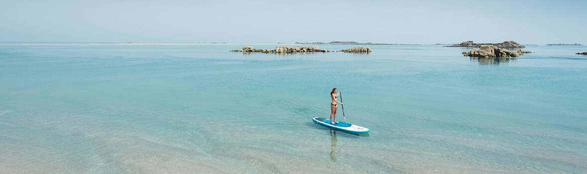 paddleboarding