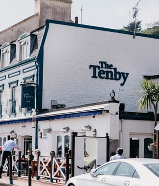 exterior view of the tenby pub jersey